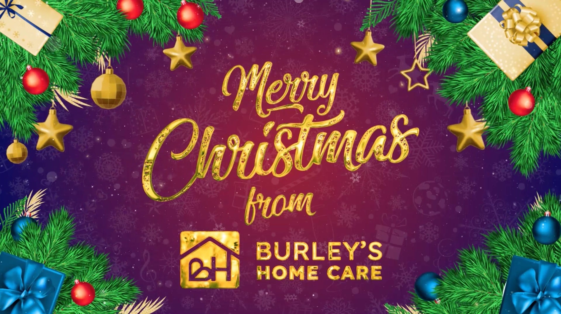 Merry Christmas from Burley's Home Care static image